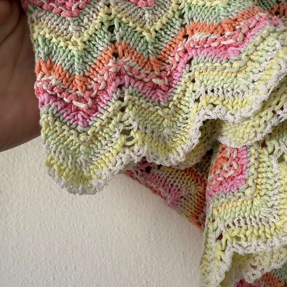 Sigrid Olsen Y2K Pastel Knit Top - Picture 4 of 7